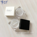 Empty Small UV Black Square Loose Powder Case